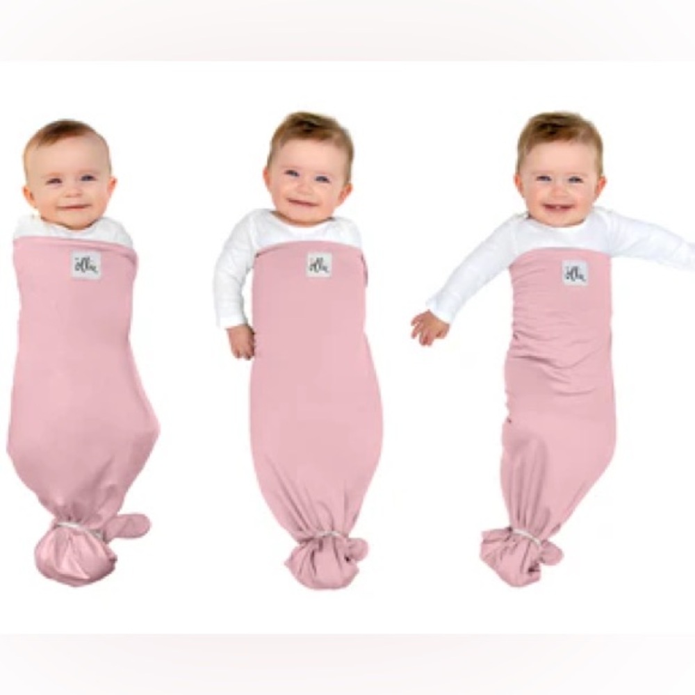 Ollie Swaddle Wrap Pink One Size